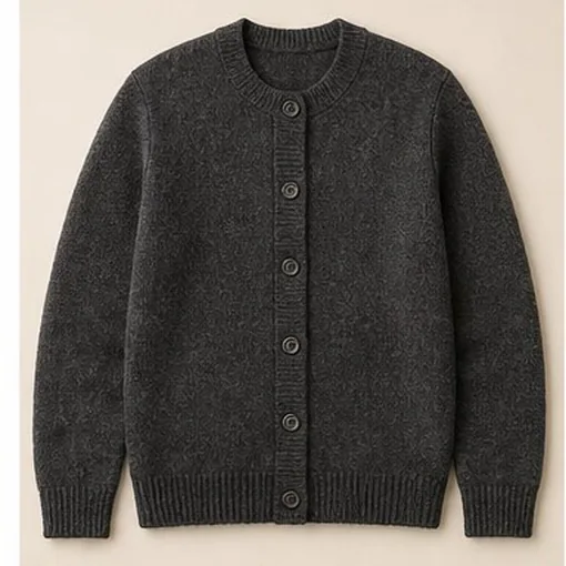 Fine-Knit Button Cardigan — Medium