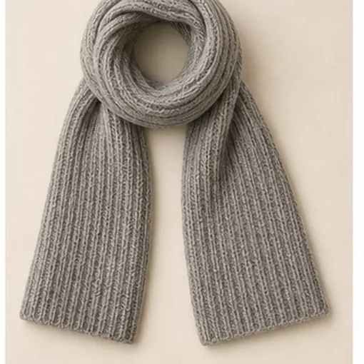Wide Rib Scarf — Large